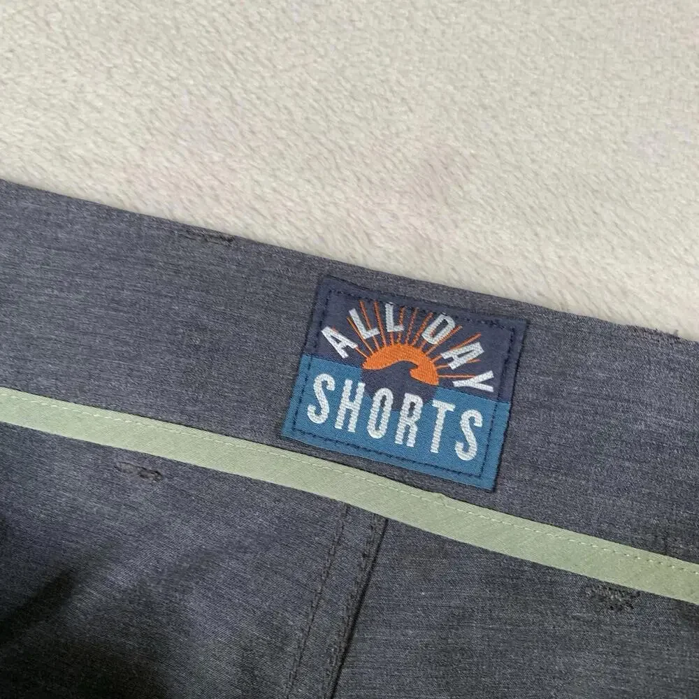 Faherty All Day Shorts‎ Mens 38 Gray Performance Stretch Casual Golf Lightweight